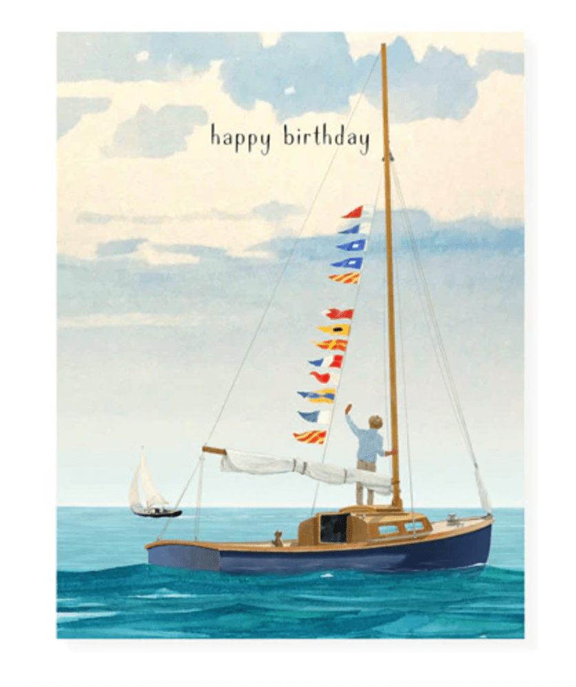 Felix Doolittle Card Birthday Sailing Card