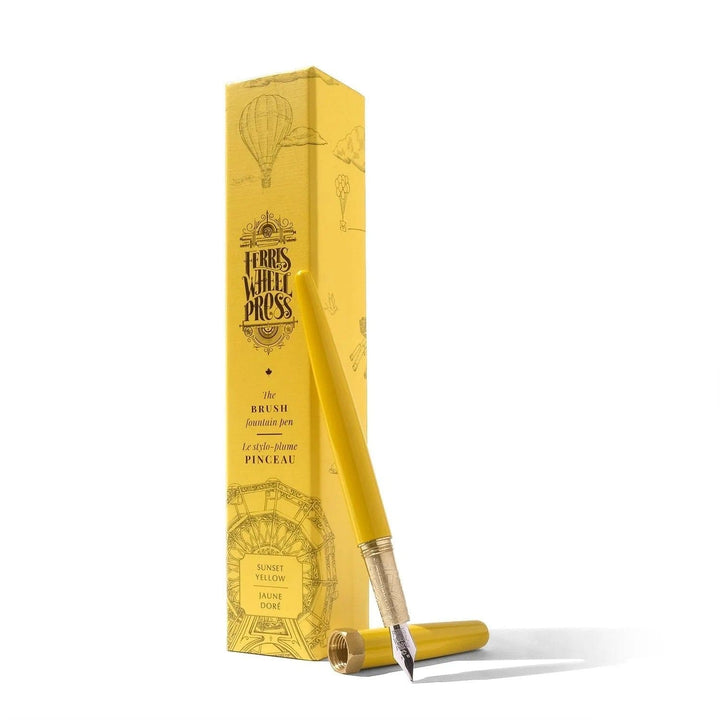 Ferris Wheel Press Fountain Pen Sunset Yellow Brush Fountain Pen
