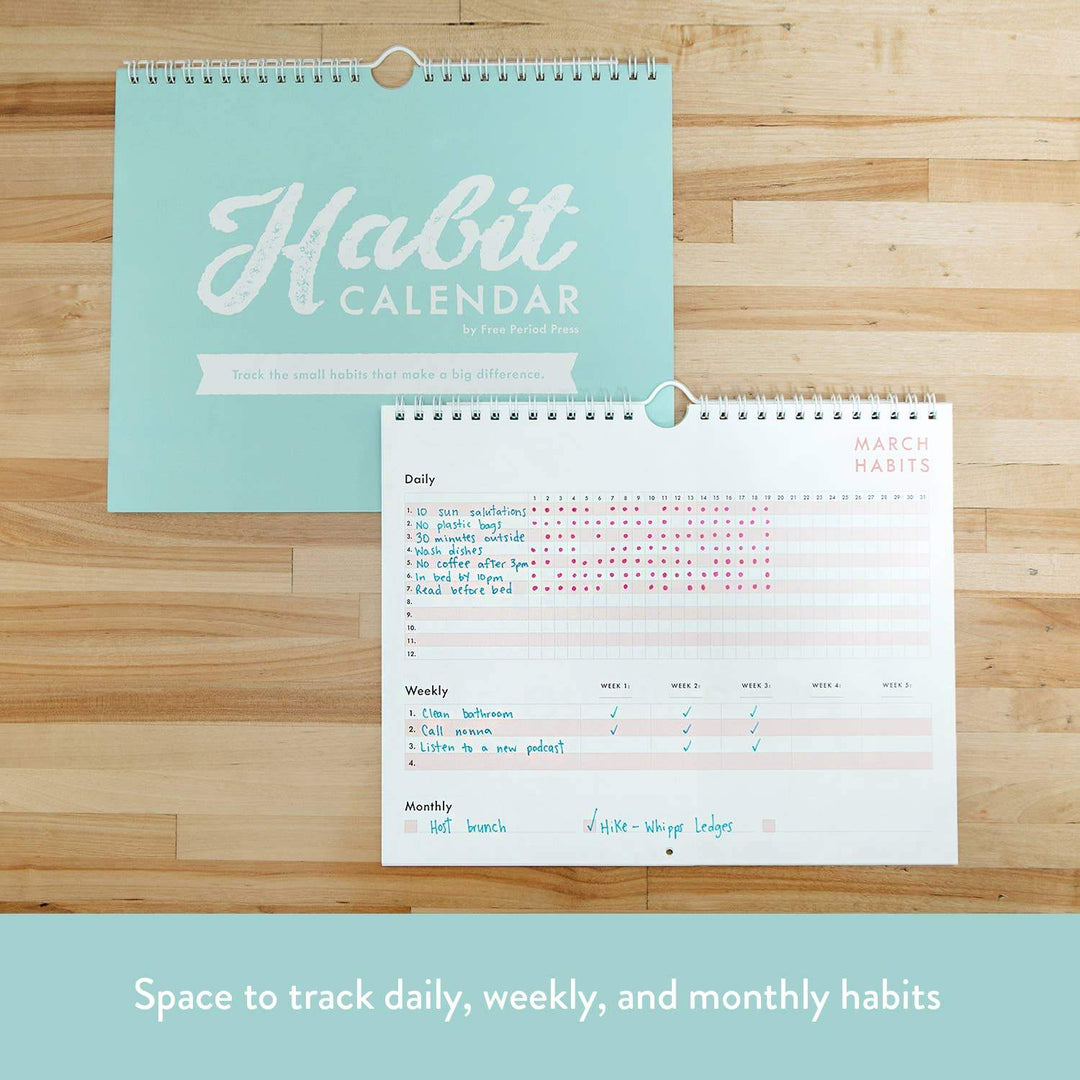 Free Period Press Calendar Habit Calendar