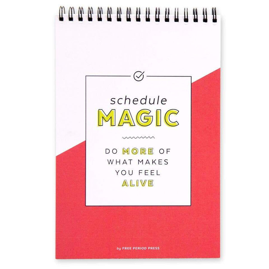Free Period Press Notebook Daily Schedule Magic Spiral Notebook