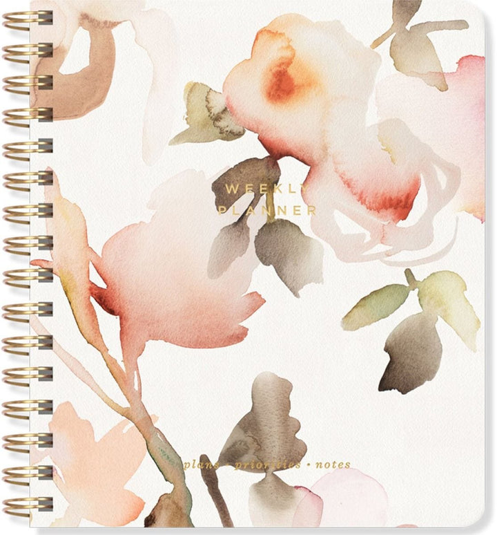 Fringe Studio Planner Watercolor Floral Non-Dated Weekly Planner