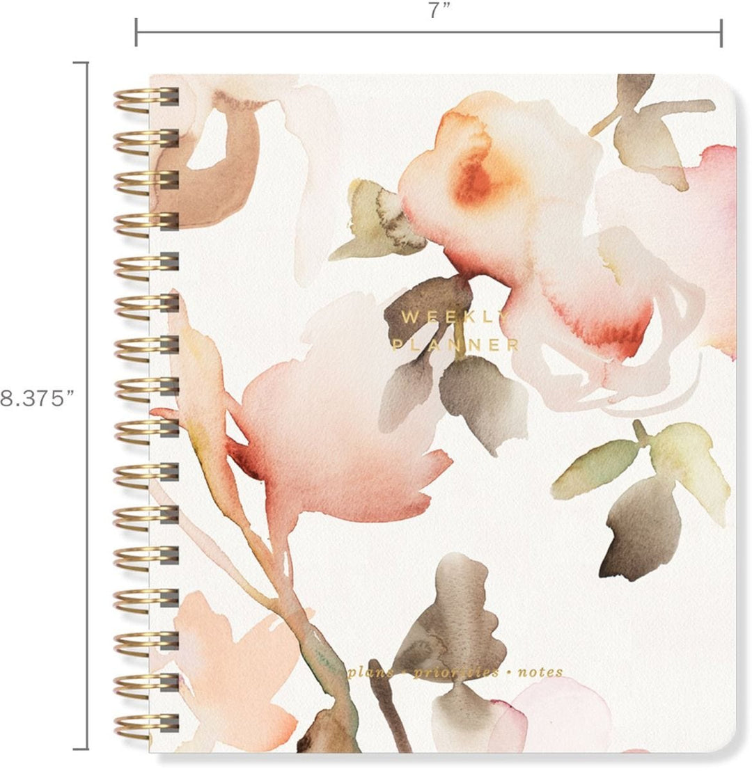 Fringe Studio Planner Watercolor Floral Non-Dated Weekly Planner