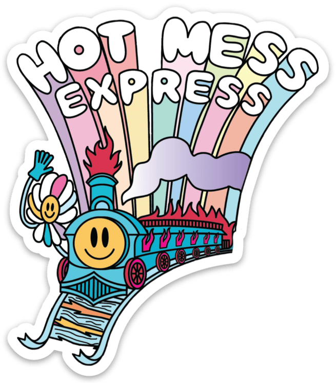 Fun Club Sticker Hot Mess Express Sticker