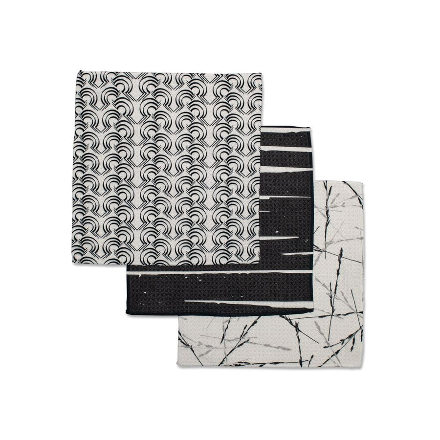Geometry Kitchen Towels Night Reeds Dishcloth Set