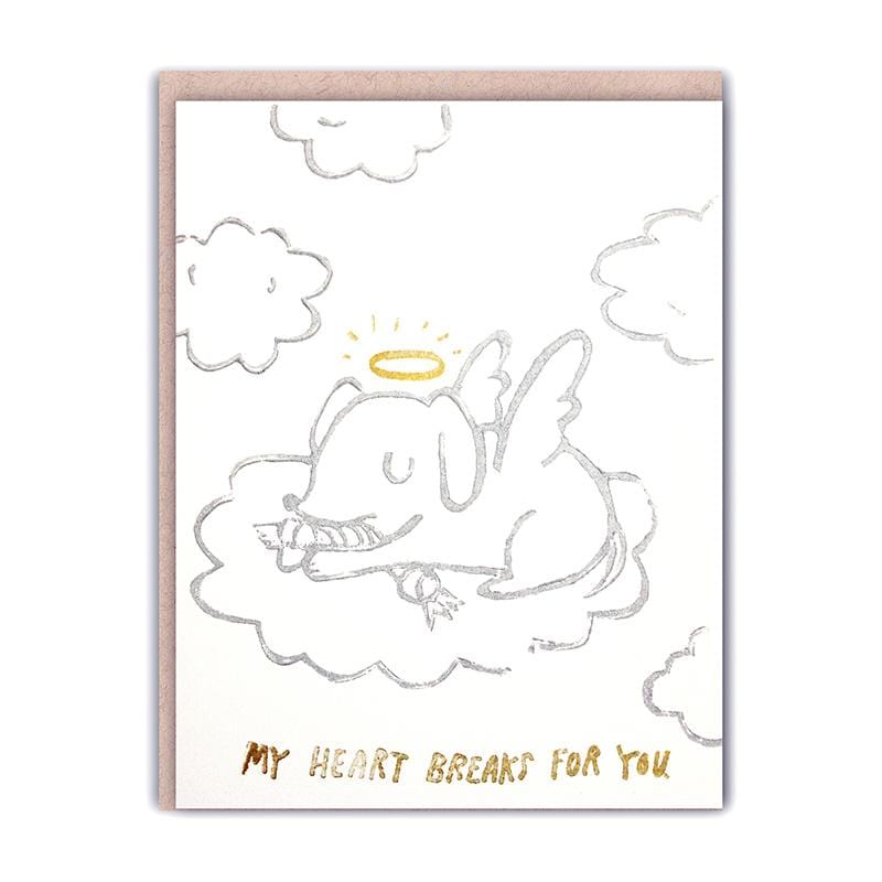Ghost Academy Card Angel Pup Sympathy Card