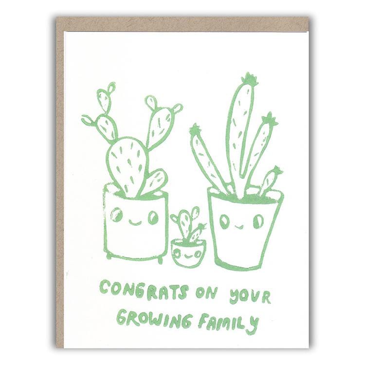 Ghost Academy Card Cactus Family Baby Card