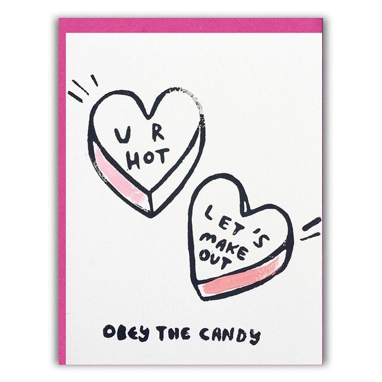 Ghost Academy Card Obey the Candy Valentine Card