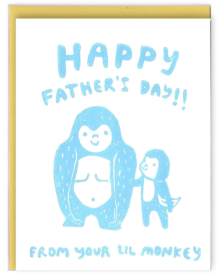 Ghost Academy Card Your Little Monkey Father's Day Card
