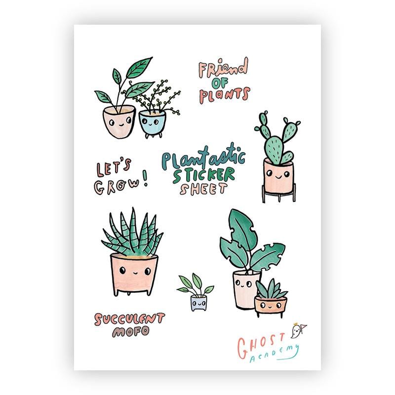 Ghost Academy Sticker Sheets Plantastic Sticker Sheet