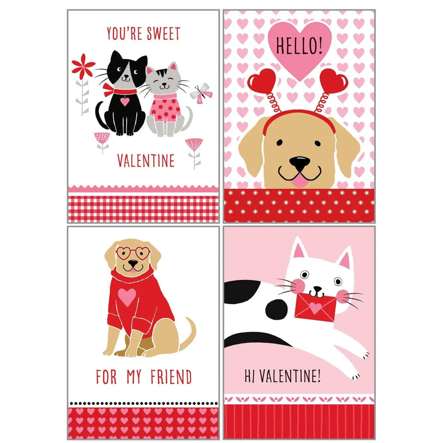 Gina B Designs Valentine's Day Kids Valentine Pack - Cats & Dogs