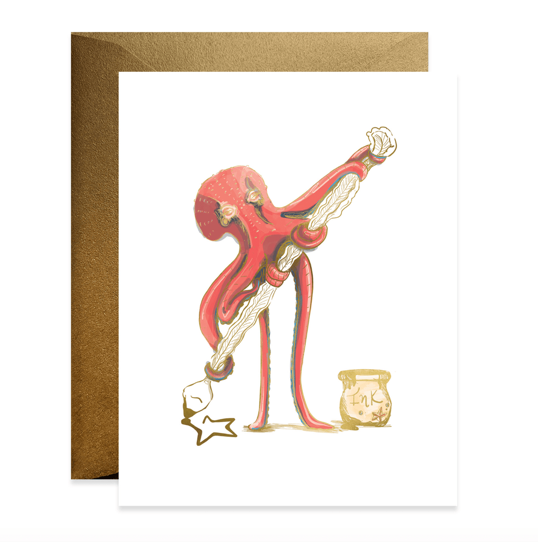 Good Juju Single Card Inky Octopus Card