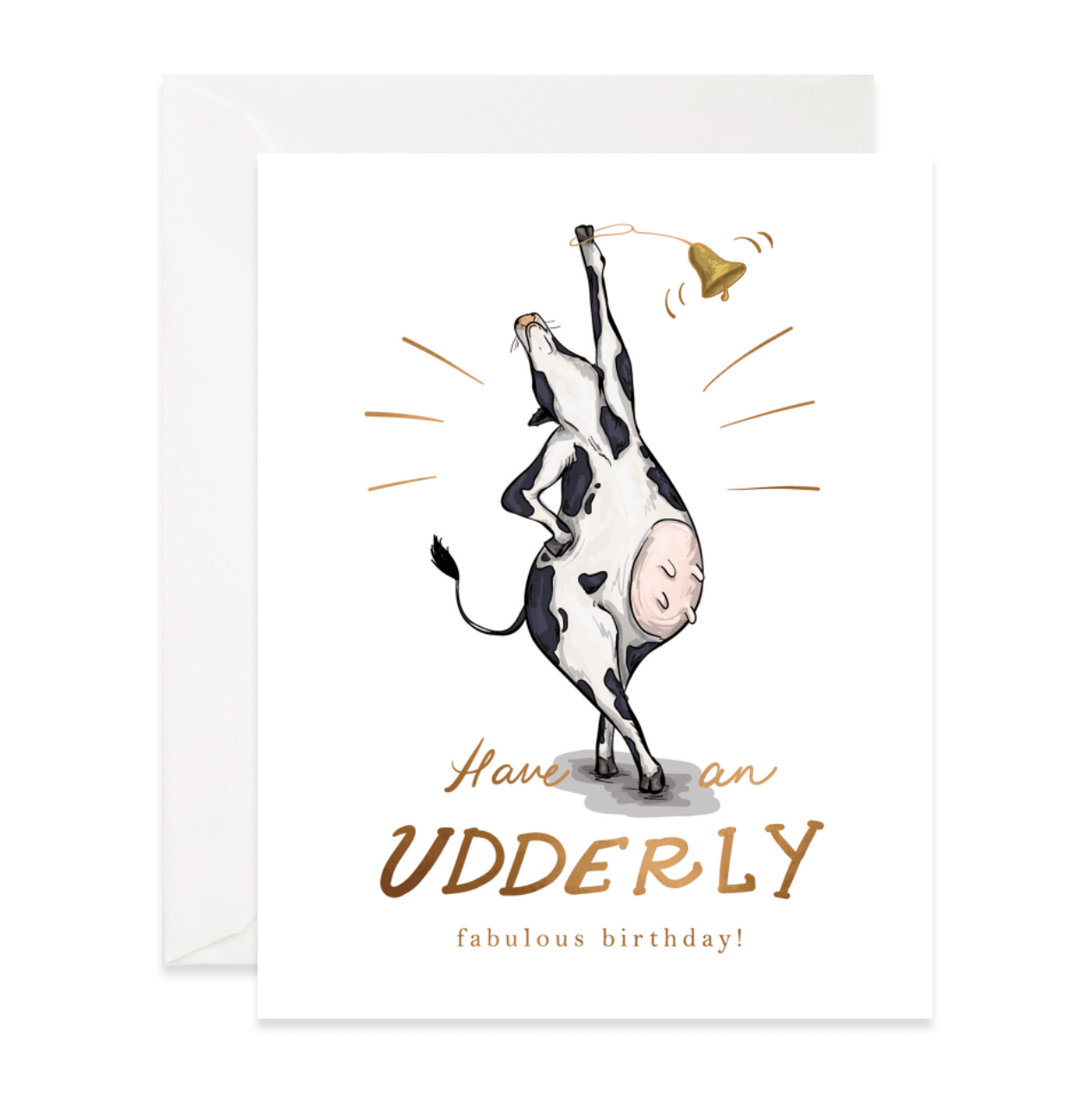 Good Juju Single Card Udderly Fabulous Birthday Card
