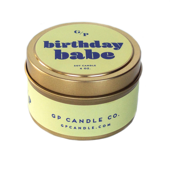 GP Candle Co Candle Birthday Babe 4 oz. Just Because Candle Tin