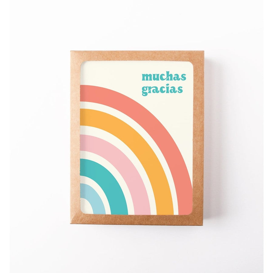 Graphic Anthology Boxed Card Set Muchas Gracias Rainbow Box Set