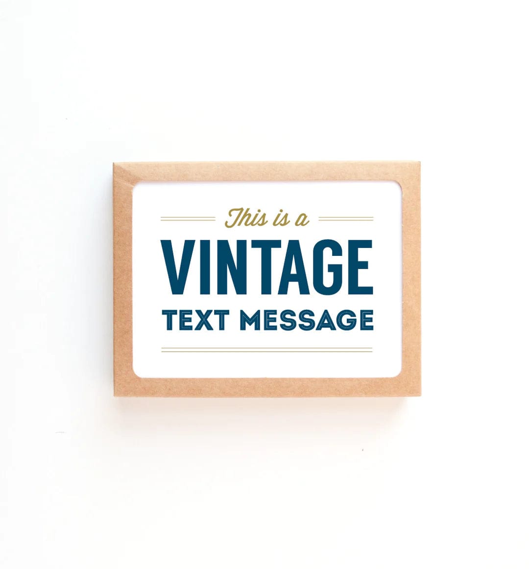 Graphic Anthology Boxed Card Set Vintage Text Message Boxed Card Set