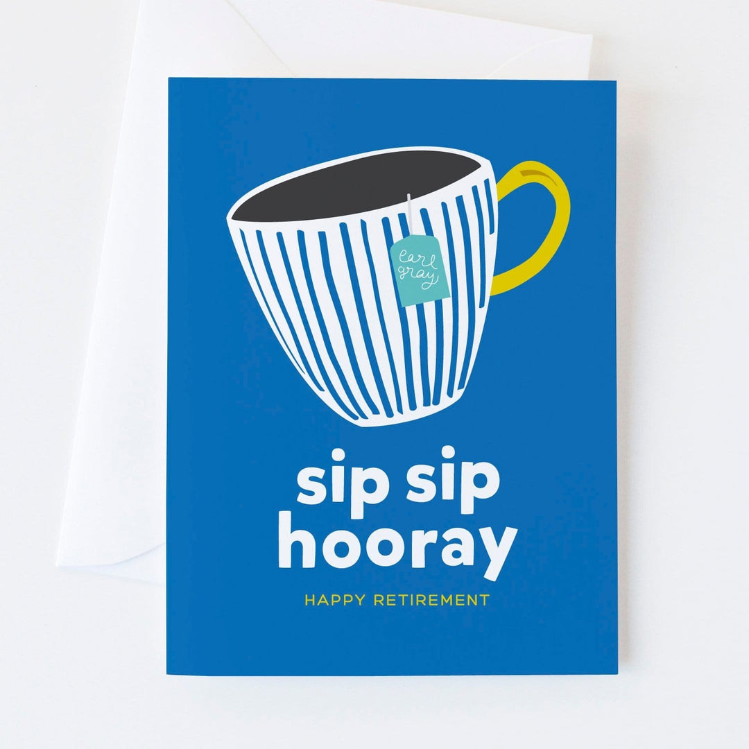 Graphic Anthology Card Sip Sip Retirement Card