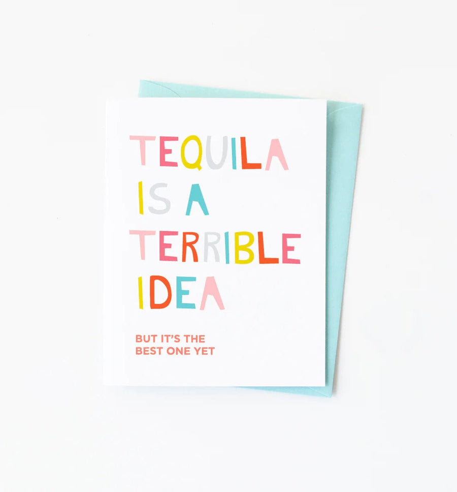 Graphic Anthology Card Tequila Is Terrible Card