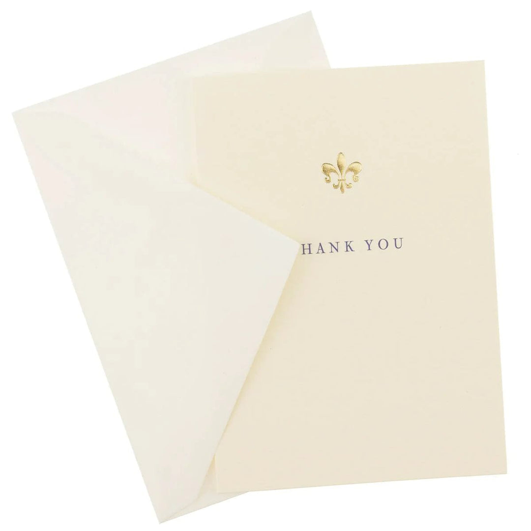Graphique de France Boxed Card Set Fleur de Lis La Petite Presse Folded Thank You Notes