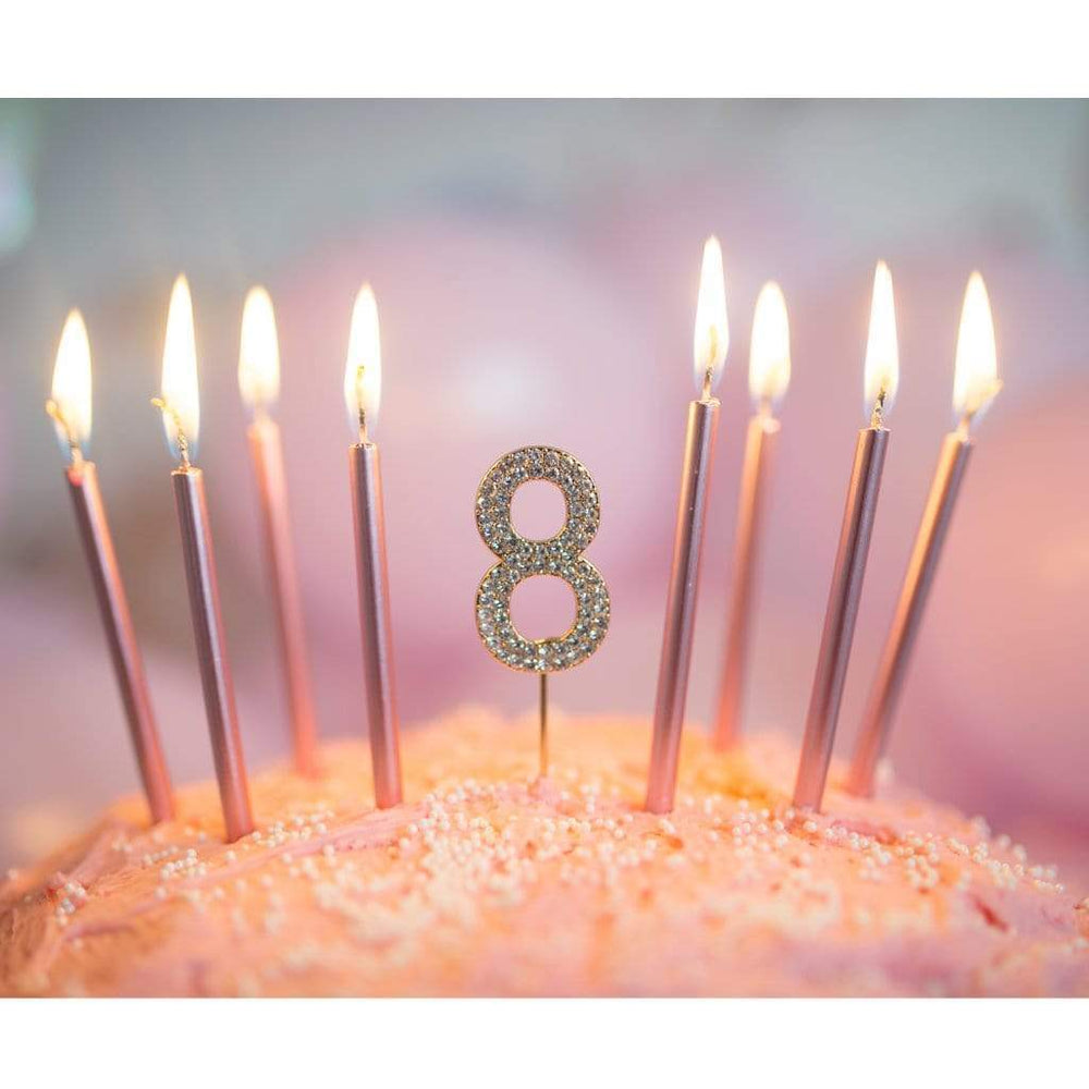 Great Pretenders Birthday Candles Metallic Pink Candles