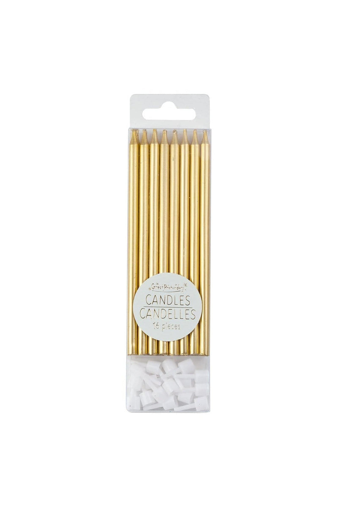Great Pretenders Party Supplies Metallic Gold Candles