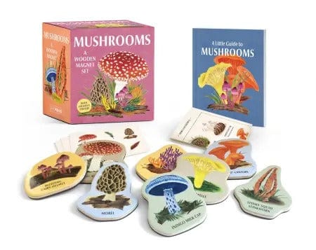 Hachette Magic & Novelties Mushrooms: A Wooden Magnet Set