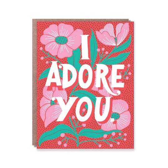 Hello!Lucky Card Adore You Flowers Card