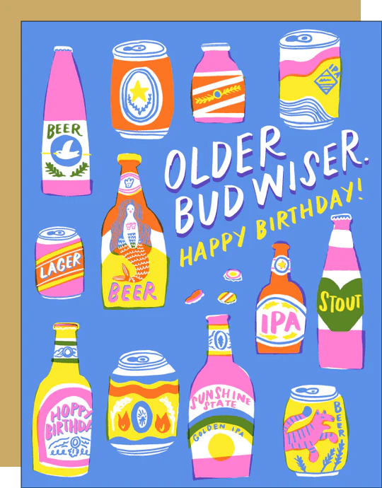 Hello!Lucky Card Bud Wiser Birthday Card