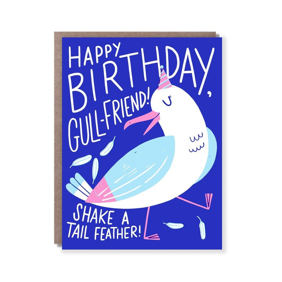 Hello!Lucky Card Happy Birthday, Gull Friend!