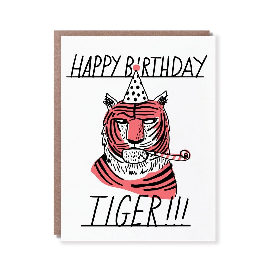 Hello!Lucky Card Happy Birthday Tiger Card