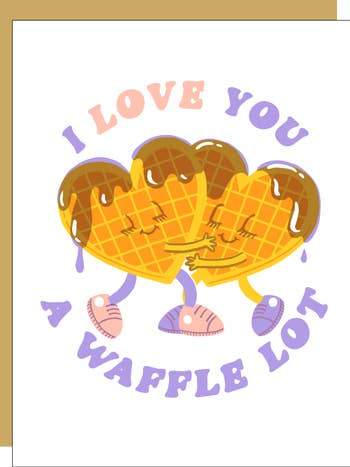 Hello!Lucky Card I Love You a Waffle Lot Card