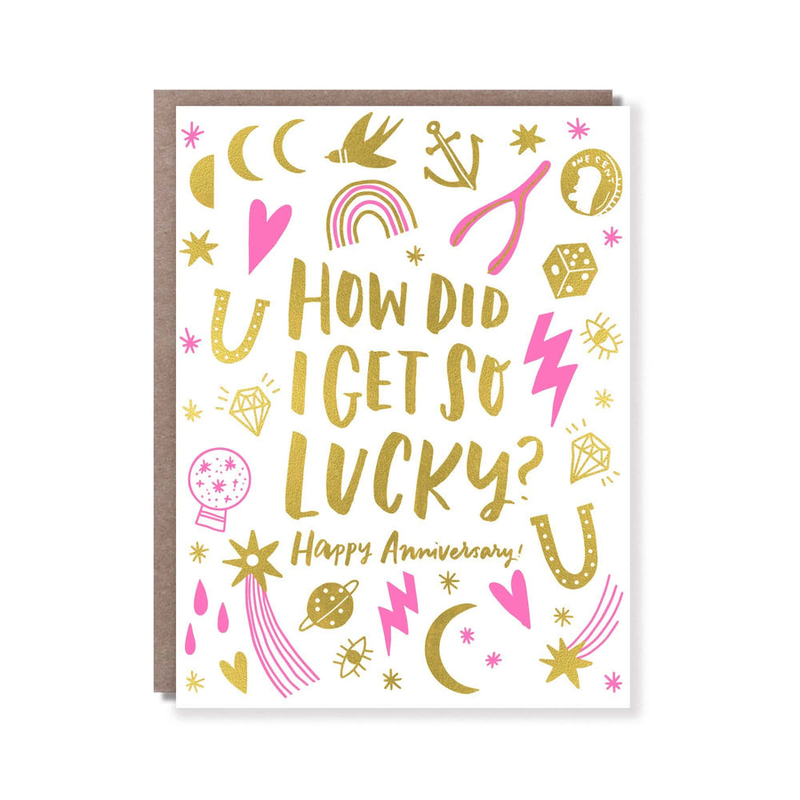 Hello!Lucky Card Lucky Charm Anniversary Card