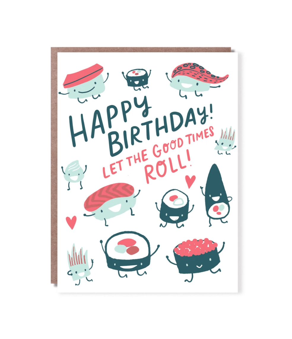 Hello!Lucky Card Sushi Roll Card
