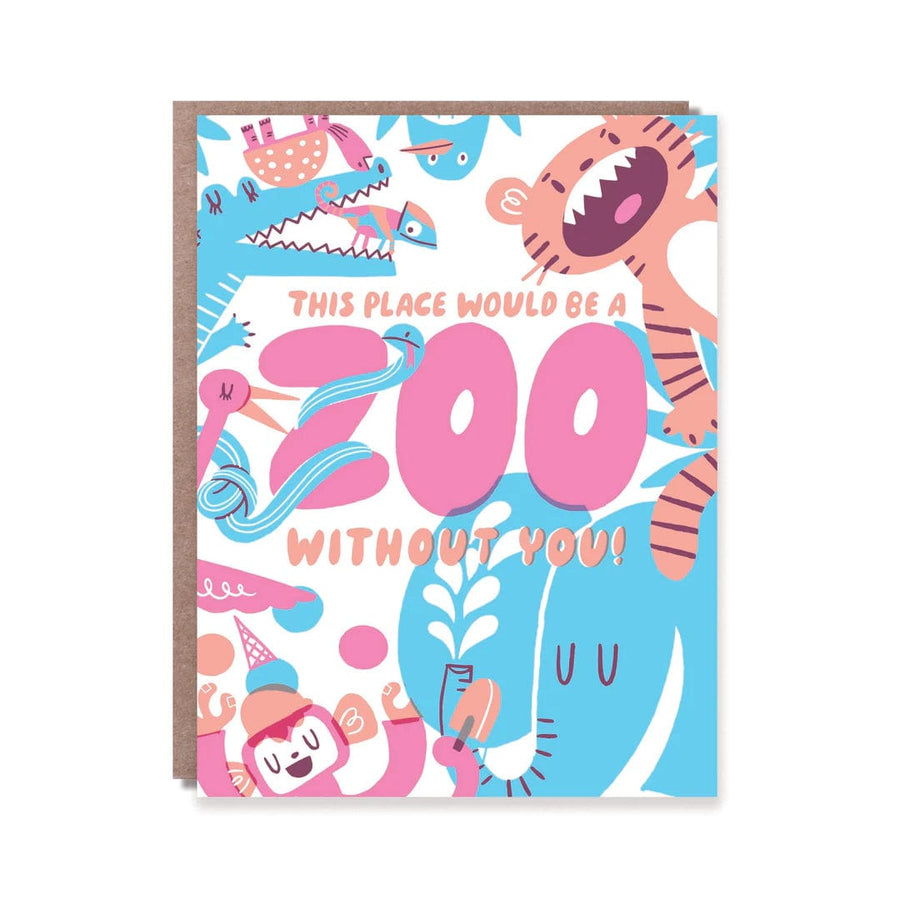 Hello!Lucky Card Zoo Without You Card