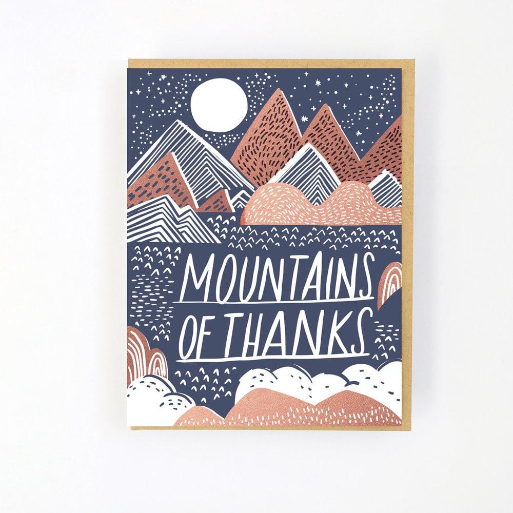 Hello!Lucky Single Card Mountains of Thanks Card
