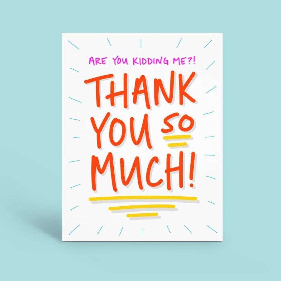 Enthusiastic Thanks Card – Paper Luxe
