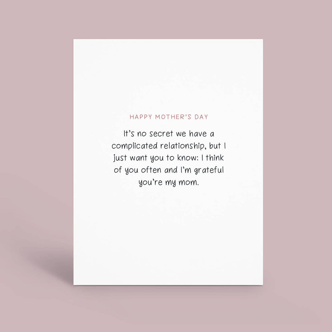 Hey Weegs Card Mother's Day Complicated Card