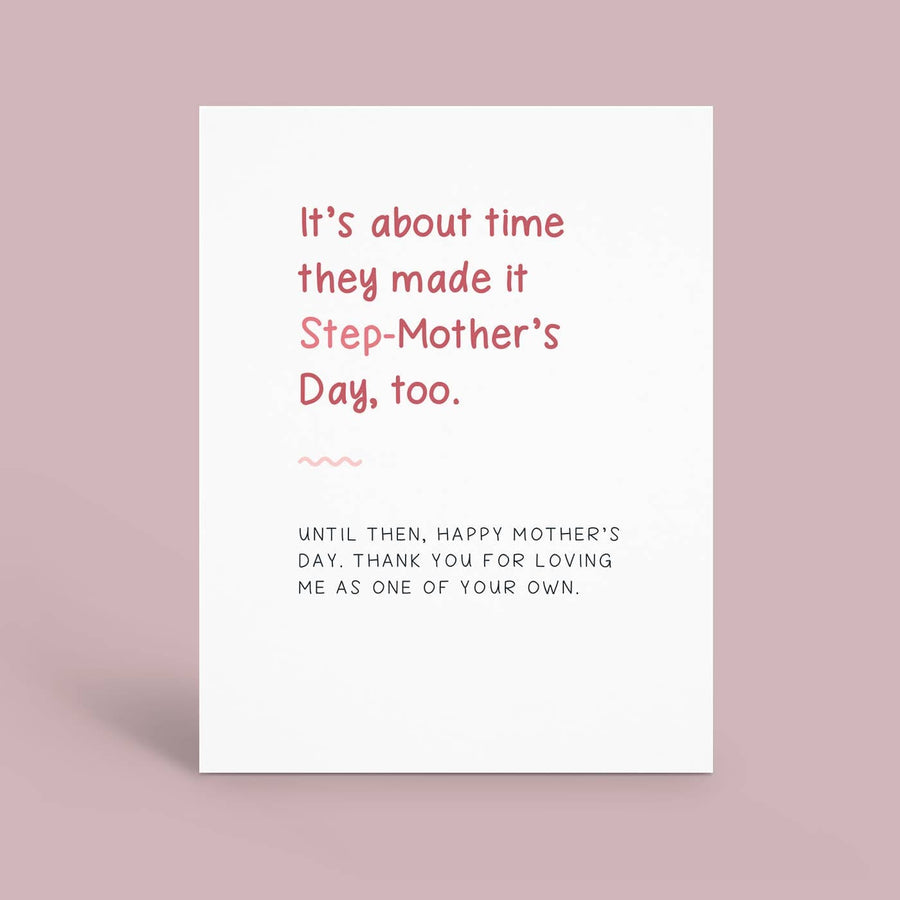 Hey Weegs Card Mother's Day - Step Mother's Day Card