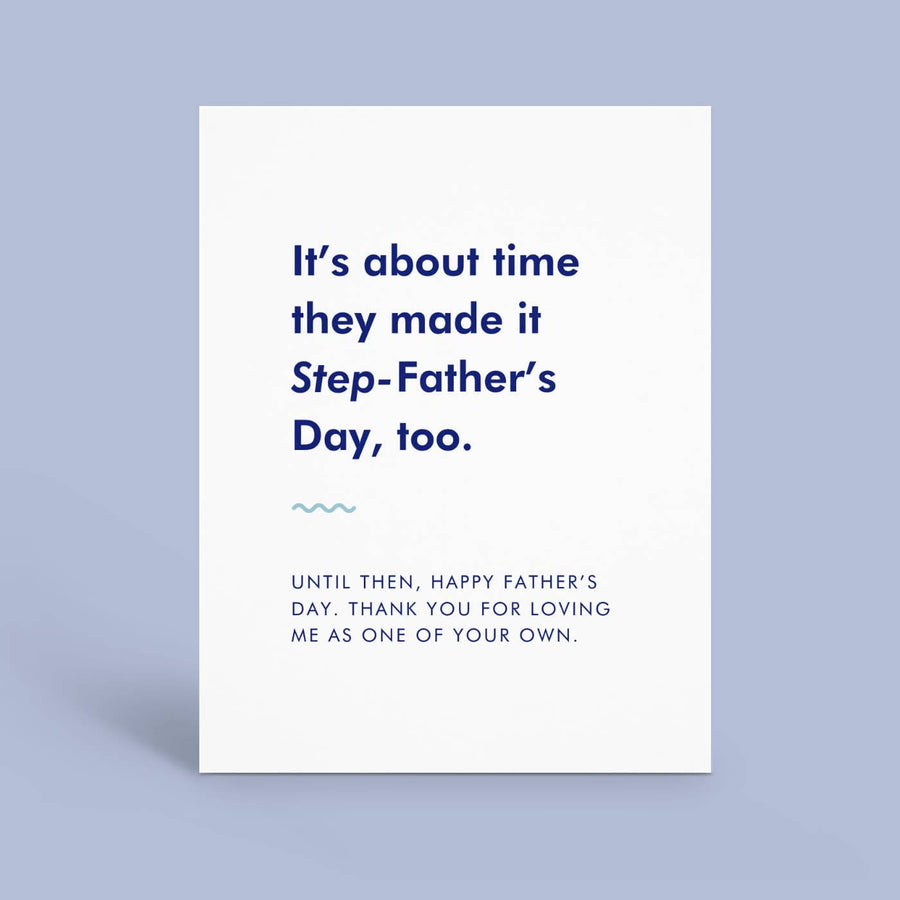 Hey Weegs Card Step-Father's Day Card