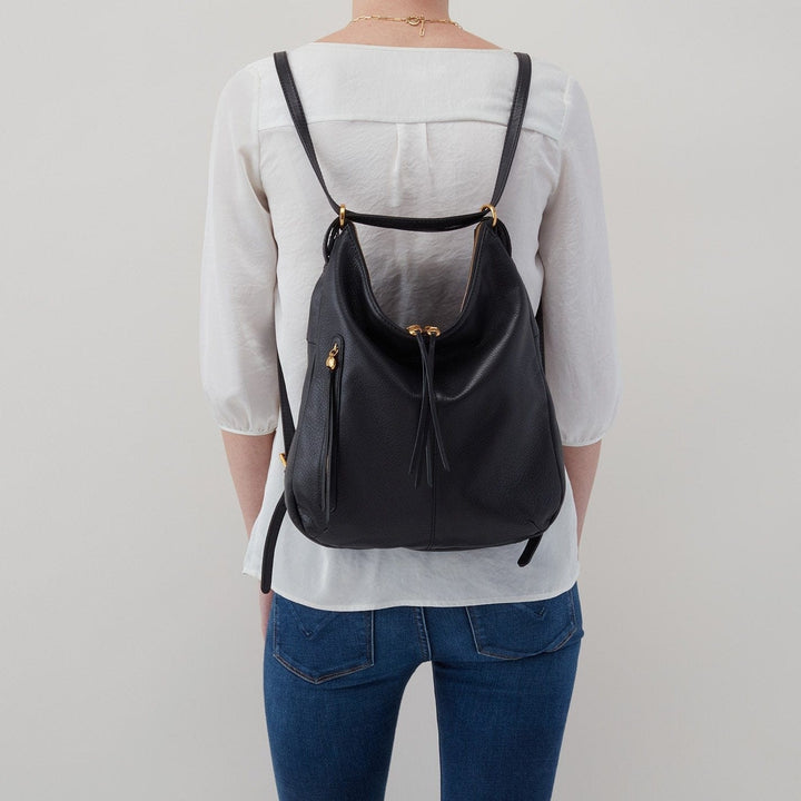 Hobo Purse Merrin Convertible Backpack Shoulder Bag - Black