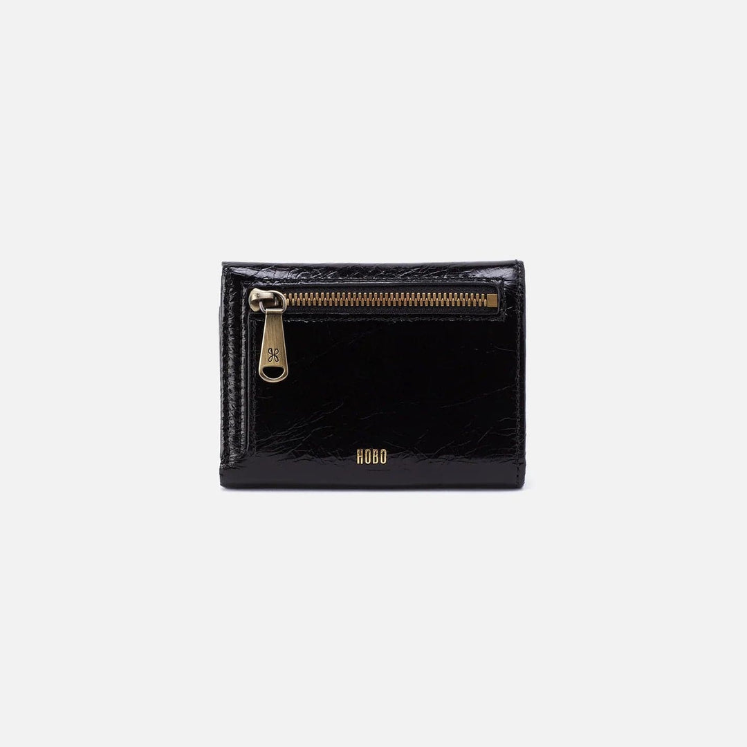 Hobo Wallet Jill Mini Trifold Wallet - Black