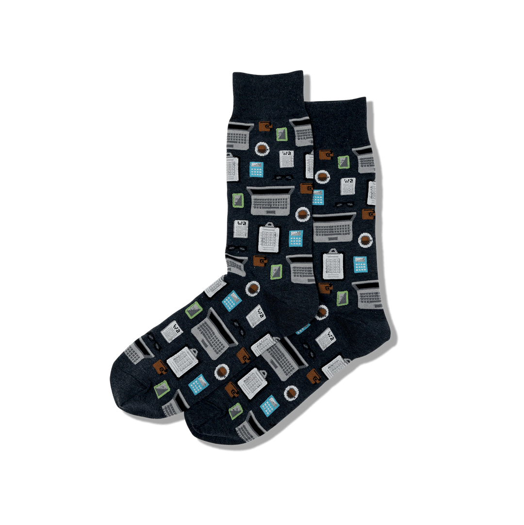 Hotsox Socks Men's Accountant Crew Socks