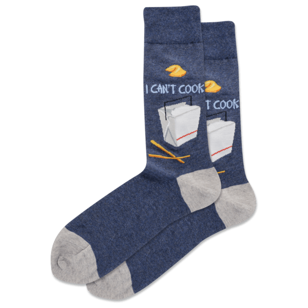 Hotsox Socks Men's I Can't Cook Crew Socks