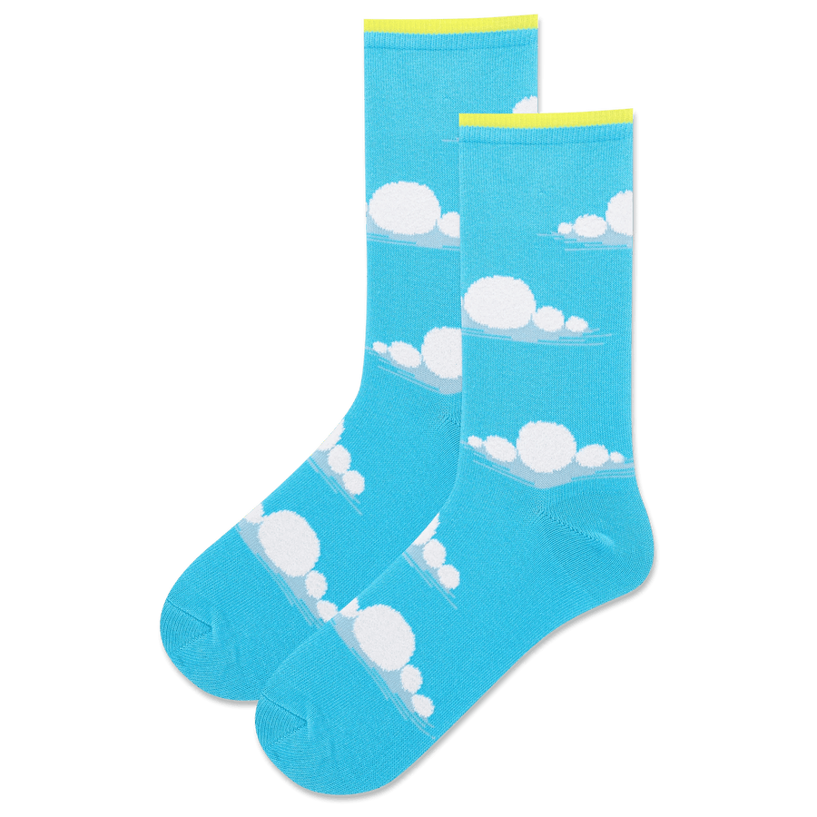 Hotsox Socks Women's Fuzzy Clouds Crew Socks