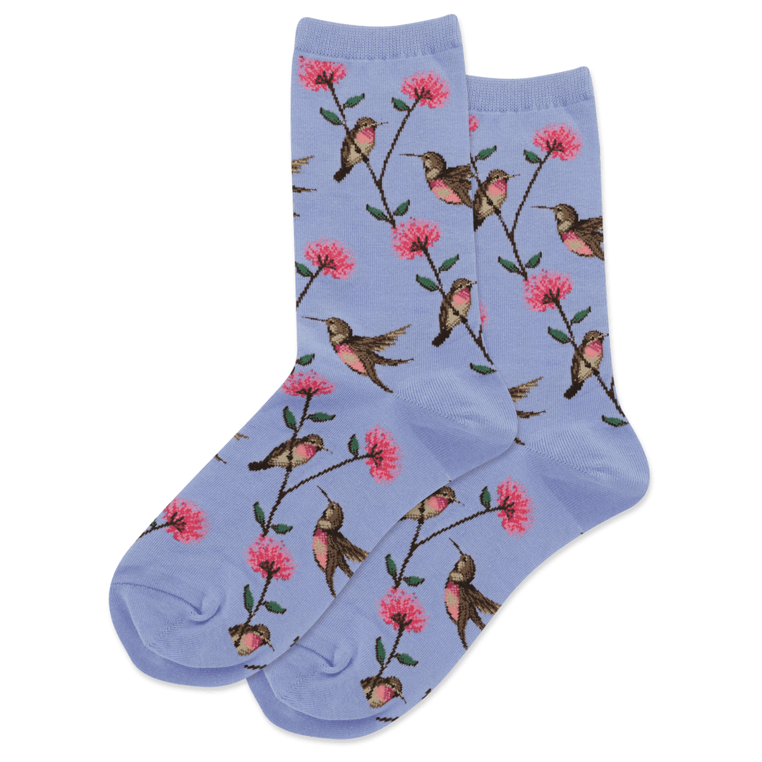 Hotsox Socks Women's Hummingbird Crew Socks