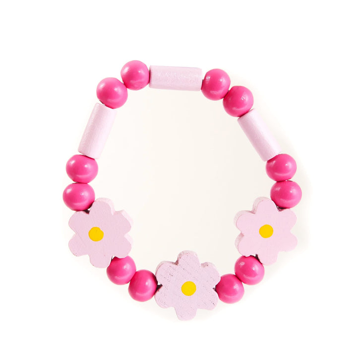 House of Marbles Bracelet Pink Pretty Wooden Bracelet