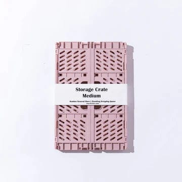 Humber Basket Dusty Pink Medium Storage Crate