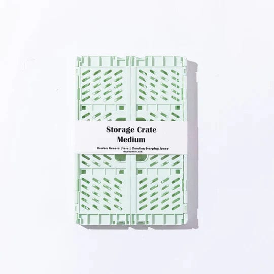 Humber Basket Mint Green Medium Storage Crate