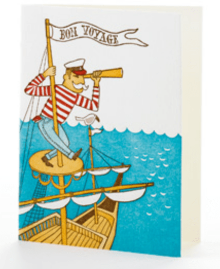 ilee paper goods Card Bon Voyage Card
