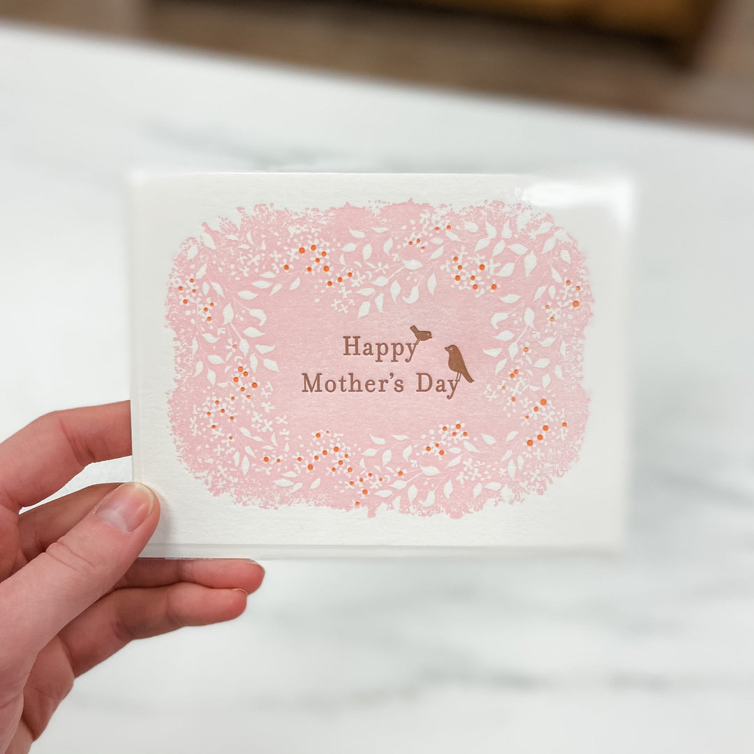 ilee paper goods Card Pink Floral Mother's Day Card