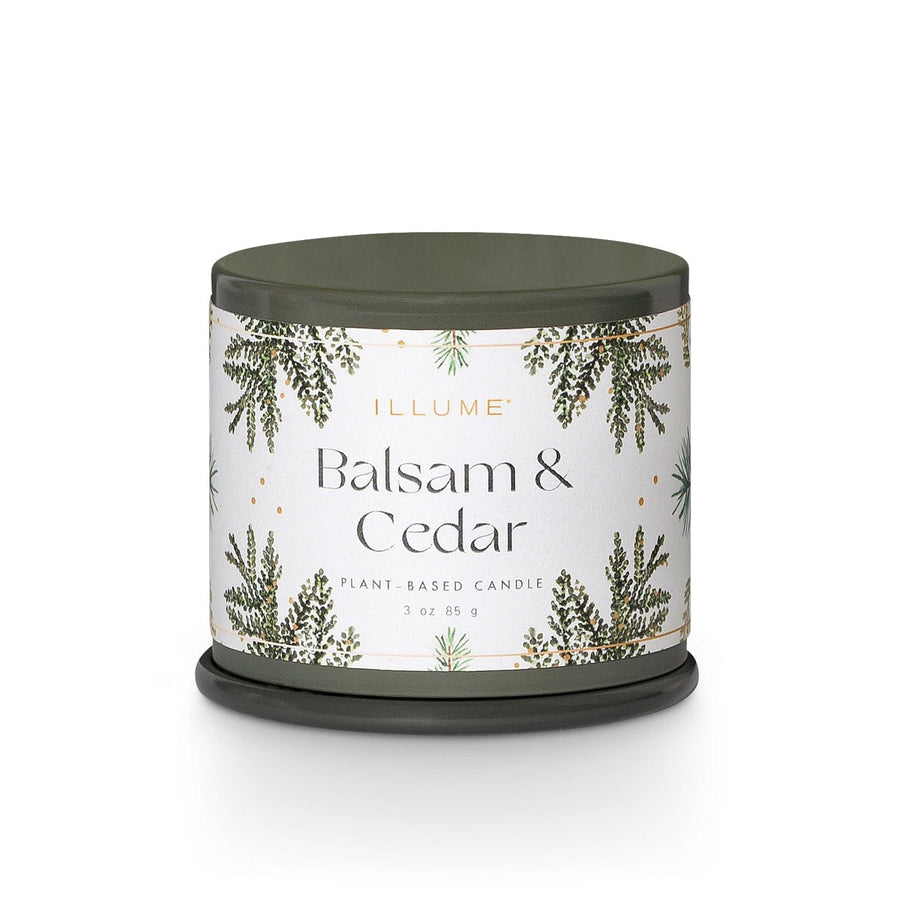 Illume Candle Balsam & Cedar Demi Vanity Tin Candle
